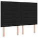 Tăblie cap cu headboard Negru 144 cm Piele artificială - WALTI WALTI