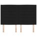 Tăblie cap cu headboard Negru 144 cm Piele artificială - WALTI WALTI