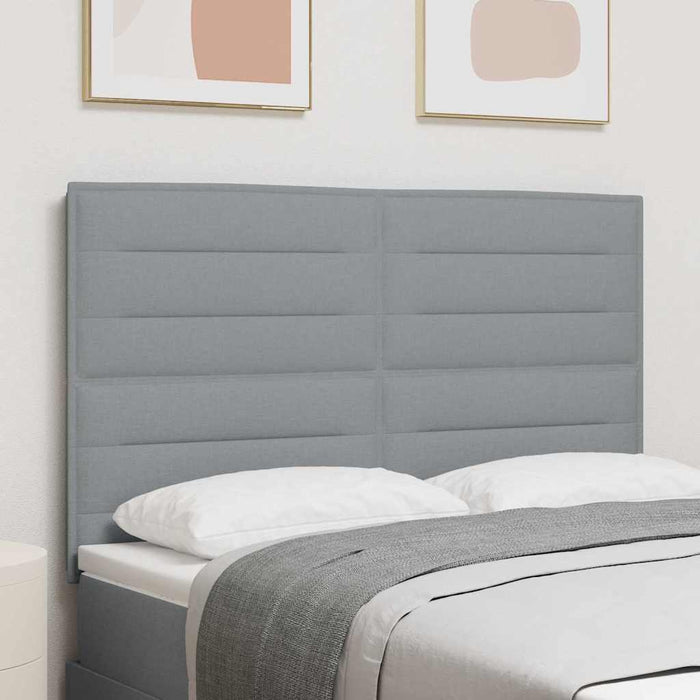Tăblie cap cu headboard Gri deschis 160 cm Piele artificială - WALTI WALTI