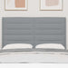 Tăblie cap cu headboard Gri deschis 160 cm Piele artificială - WALTI WALTI