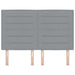 Tăblie cap cu headboard Gri deschis 160 cm Piele artificială - WALTI WALTI