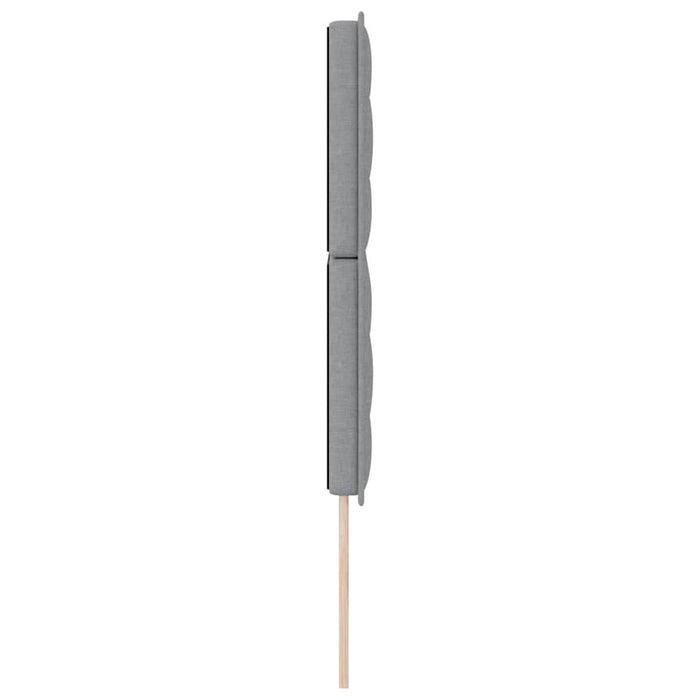 Tăblie cap cu headboard Gri deschis 160 cm Piele artificială - WALTI WALTI