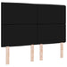 Tăblie cap cu headboard Negru 160 cm Piele artificială - WALTI WALTI