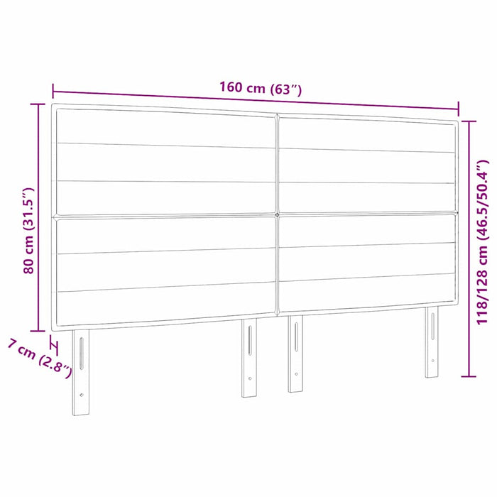 Tăblie cap Crem 160 cm țesătură - WALTI WALTI