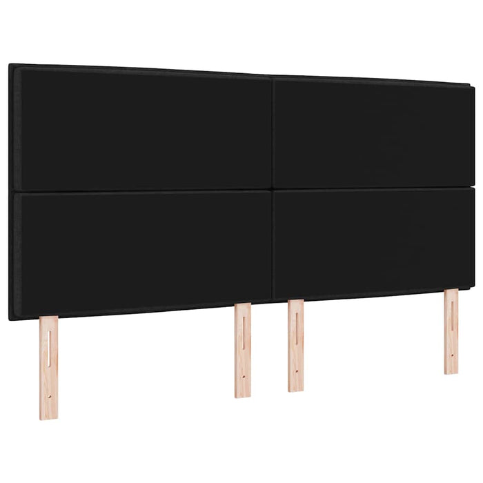 Tăblie cap cu headboard Negru 180 cm Piele artificială - WALTI WALTI