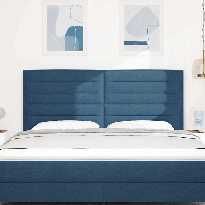 Tăblie cap cu headboard albastru 180 cm Piele artificială - WALTI WALTI