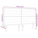 Tăblie cap cu headboard albastru 180 cm Piele artificială - WALTI WALTI