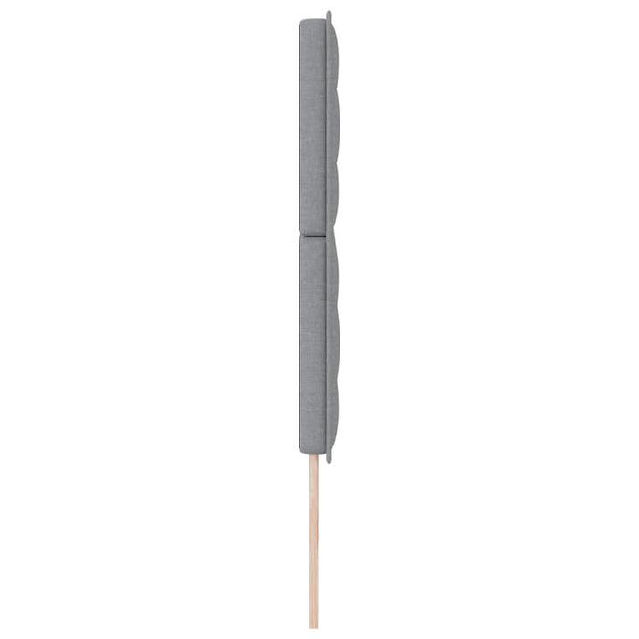 Tăblie cap cu headboard Gri deschis 200 cm Piele artificială - WALTI WALTI