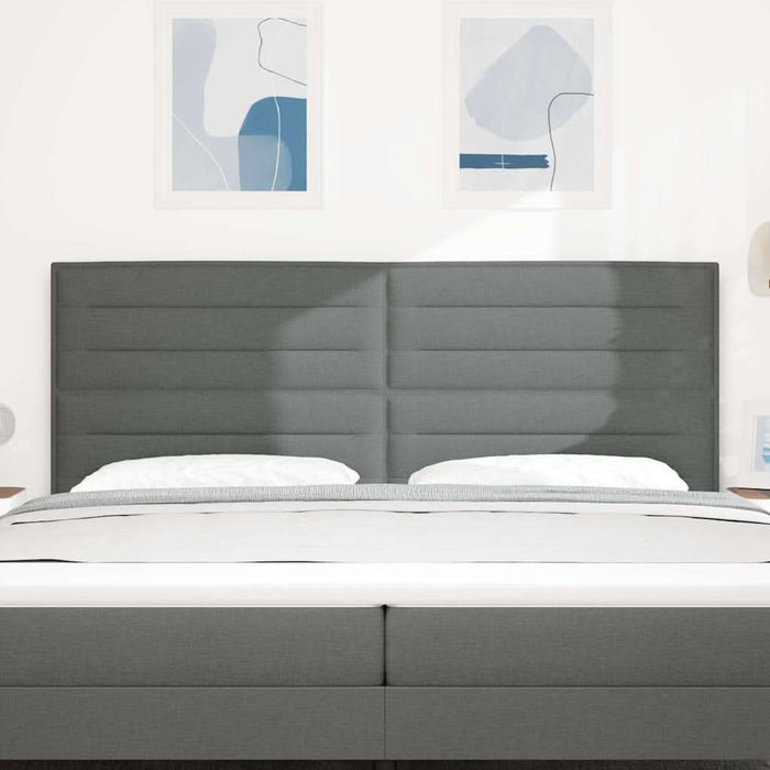 Tăblie cap cu headboard Gri închis 200 cm Piele artificială - WALTI WALTI