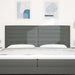 Tăblie cap cu headboard Gri închis 200 cm Piele artificială - WALTI WALTI