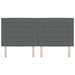 Tăblie cap cu headboard Gri închis 200 cm Piele artificială - WALTI WALTI