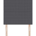 Tăblie cap cu headboard Gri închis 80 cm Piele artificială - WALTI WALTI