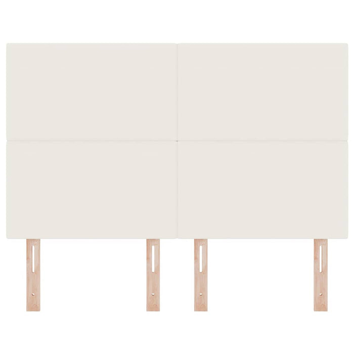 Tăblie cap cu headboard Crem 144 cm Piele artificială - WALTI WALTI