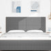 Tăblie cap cu headboard Gri deschis 180 cm Piele artificială - WALTI WALTI