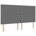 Tăblie cap cu headboard Gri deschis 180 cm Piele artificială - WALTI WALTI