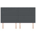 Tăblie cap cu headboard Gri închis 180 cm Piele artificială - WALTI WALTI
