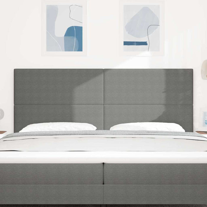 Tăblie cap cu headboard Gri deschis 200 cm Piele artificială - WALTI WALTI