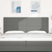 Tăblie cap cu headboard Gri deschis 200 cm Piele artificială - WALTI WALTI