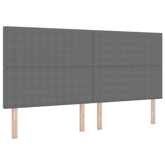 Tăblie cap cu headboard Gri deschis 200 cm Piele artificială - WALTI WALTI