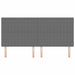 Tăblie cap cu headboard Gri deschis 200 cm Piele artificială - WALTI WALTI