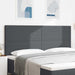 Tăblie cap cu headboard Gri închis 200 cm Piele artificială - WALTI WALTI