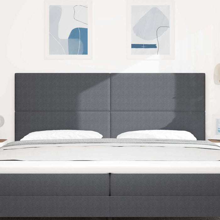 Tăblie cap cu headboard Gri închis 200 cm Piele artificială - WALTI WALTI