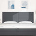 Tăblie cap cu headboard Gri închis 200 cm Piele artificială - WALTI WALTI