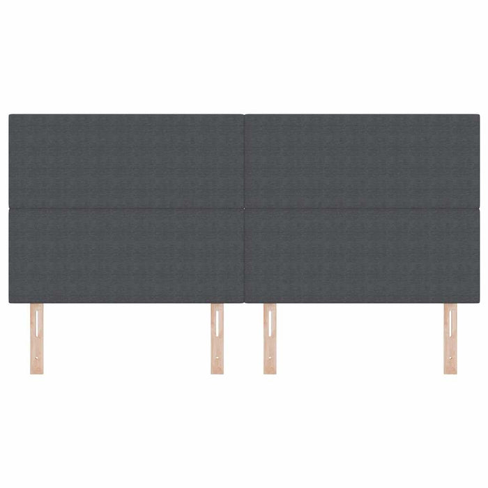 Tăblie cap cu headboard Gri închis 200 cm Piele artificială - WALTI WALTI