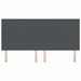 Tăblie cap cu headboard Gri închis 200 cm Piele artificială - WALTI WALTI