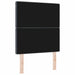 Tăblie din Catifea Argyle cu headboard Gri închis 80 cm Catifea - WALTI WALTI