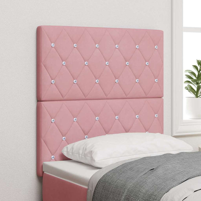 Tăblie cap Roz 80 cm Catifea - WALTI WALTI
