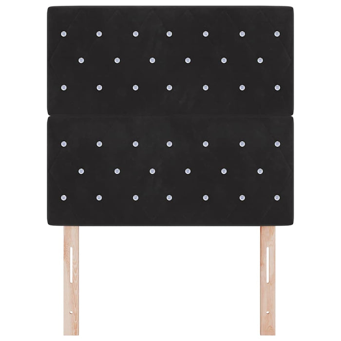 Tăblie cap Negru 100 cm Catifea - WALTI WALTI