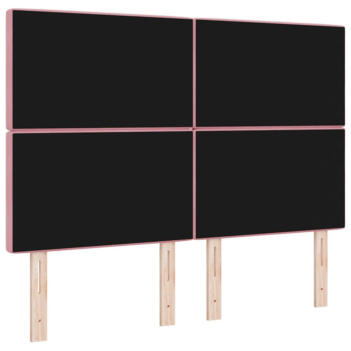 Tăblie cap Roz 144 cm Catifea WALTI