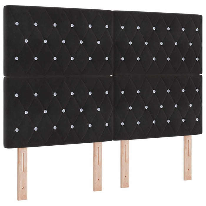 Tăblie cap cu headboard Negru 160 cm Piele artificială - WALTI WALTI