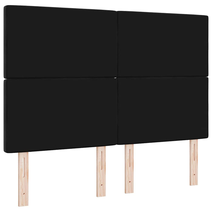 Tăblie cap cu headboard Negru 160 cm Piele artificială - WALTI WALTI