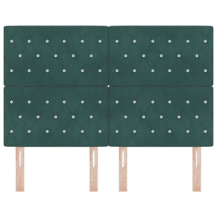 Tăblie cap Verde închis 160 cm Catifea WALTI