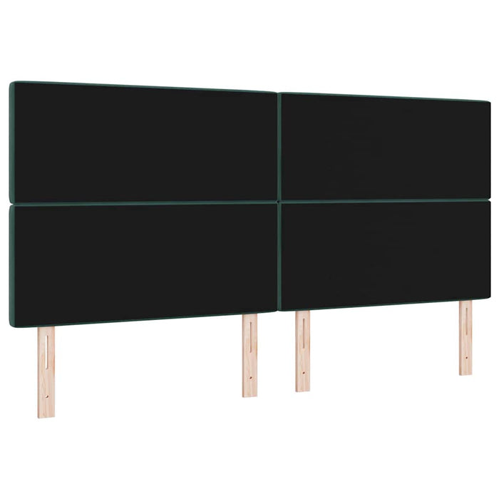 Tăblie cap cu headboard Verde închis 200 cm Piele artificială - WALTI WALTI