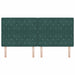 Tăblie cap cu headboard Verde închis 200 cm Piele artificială - WALTI WALTI