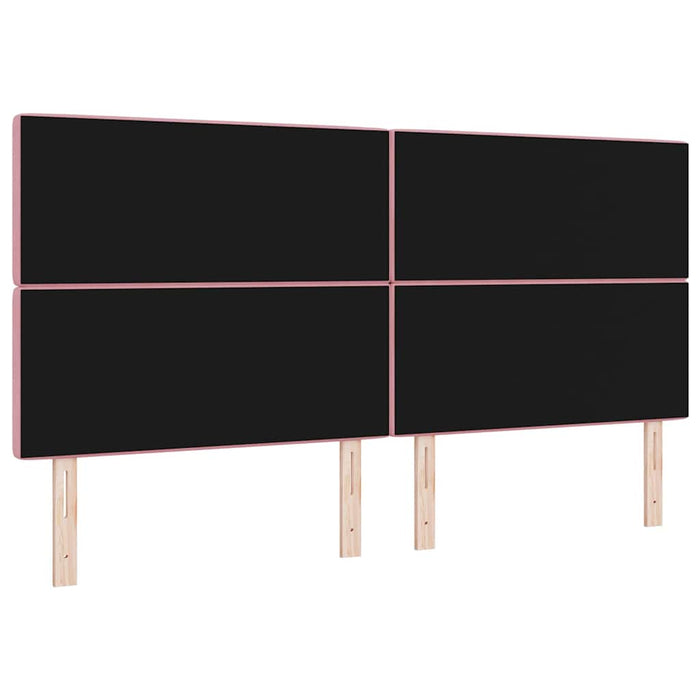 Tăblie cap Roz 200 cm Catifea WALTI