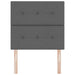 Tăblie cap cu headboard Manual Gri închis 80 cm țesătură - WALTI WALTI