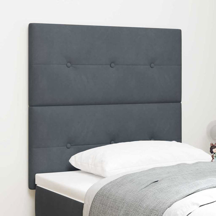 Tăblie cap cu headboard Gri închis 80 cm Piele artificială - WALTI WALTI