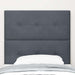 Tăblie cap cu headboard Gri închis 80 cm Piele artificială - WALTI WALTI