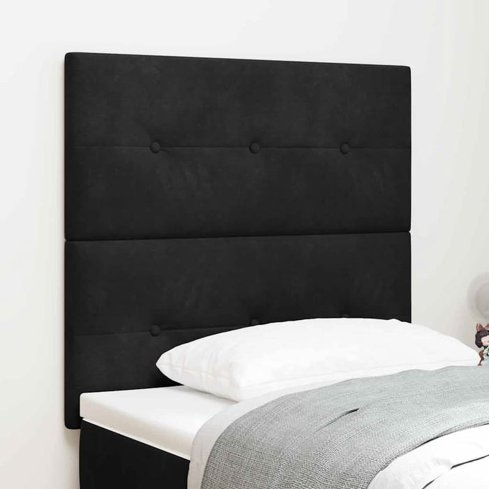 Tăblie cap cu headboard Negru 80 cm Piele artificială - WALTI WALTI