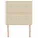 Tăblie cap cu headboard Crem 90 cm Piele artificială - WALTI WALTI