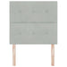 Tăblie cap cu headboard Gri deschis 90 cm Piele artificială - WALTI WALTI