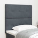 Tăblie cap cu headboard Gri închis 90 cm Piele artificială - WALTI WALTI