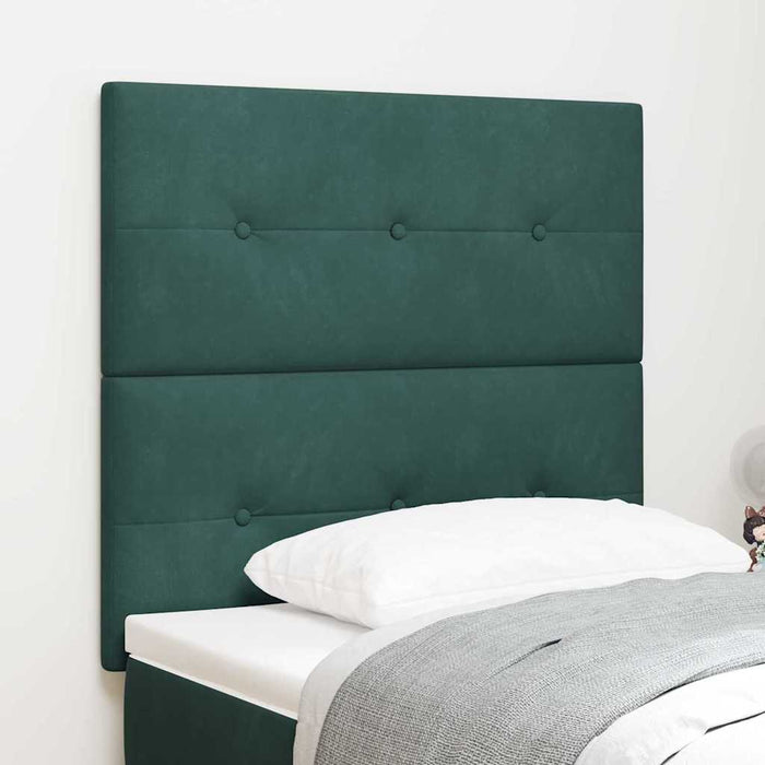Tăblie cap cu headboard Verde închis 90 cm Piele artificială - WALTI WALTI