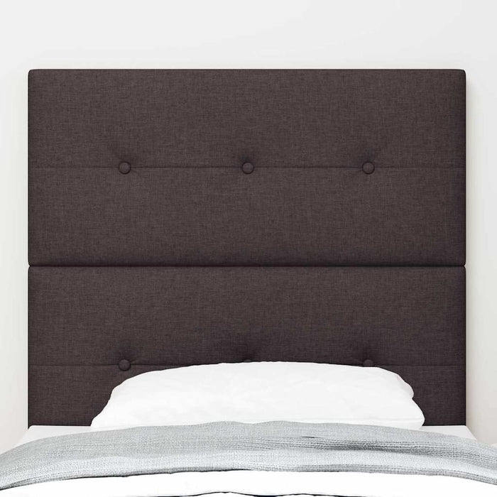 Cap de pat cu înălțime ajustabilă Maro închis 100 cm țesătură WALTI