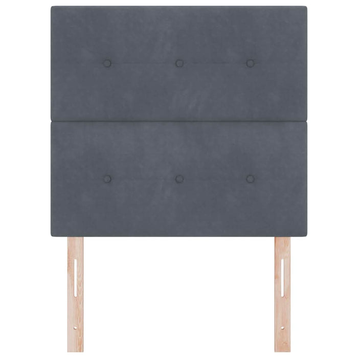 Tăblie cap cu headboard Gri închis 100 cm Piele artificială - WALTI WALTI