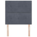 Tăblie cap cu headboard Gri închis 100 cm Piele artificială - WALTI WALTI